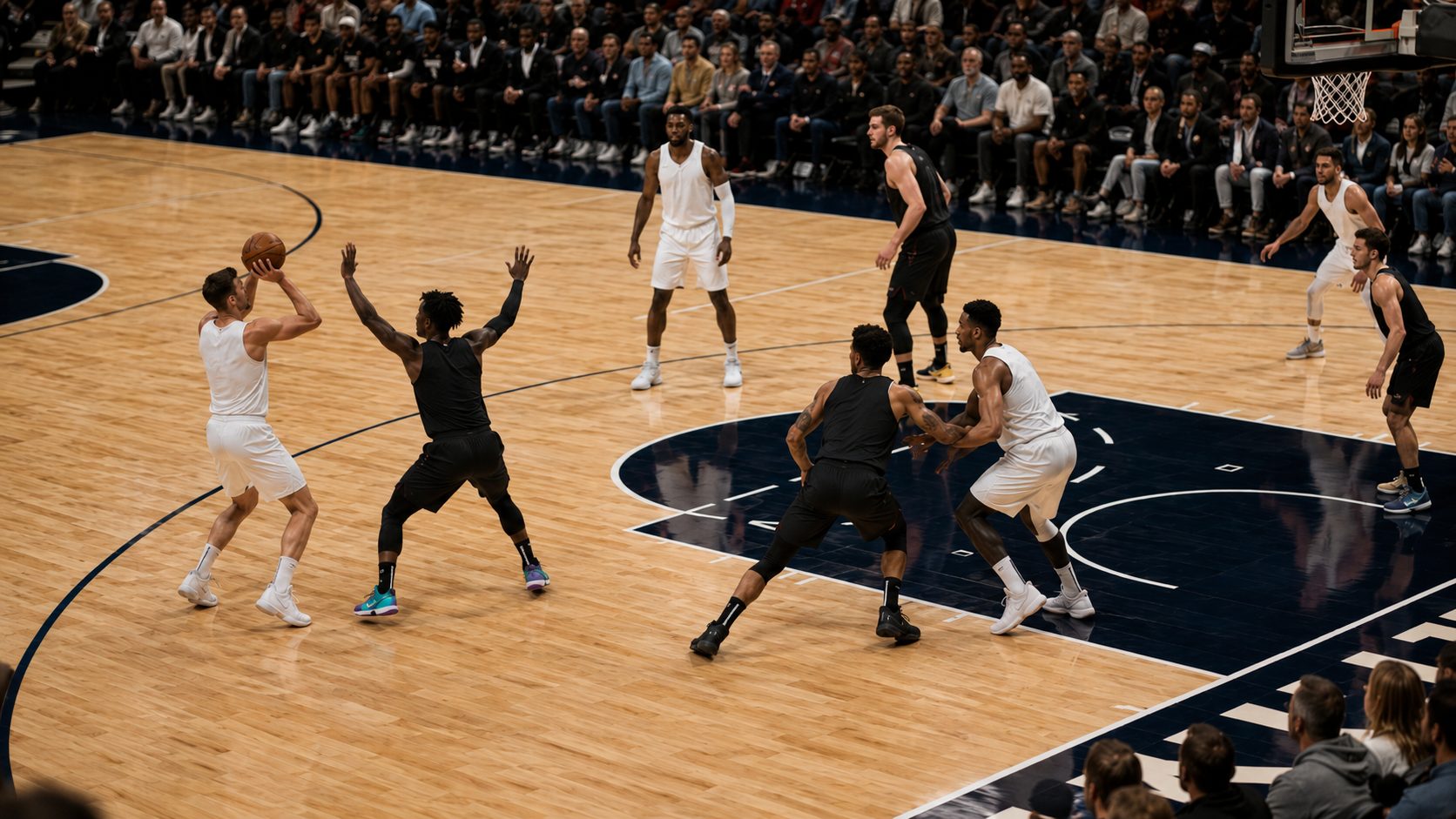 Uso de cambios defensivos automáticos contra tiradores en baloncesto